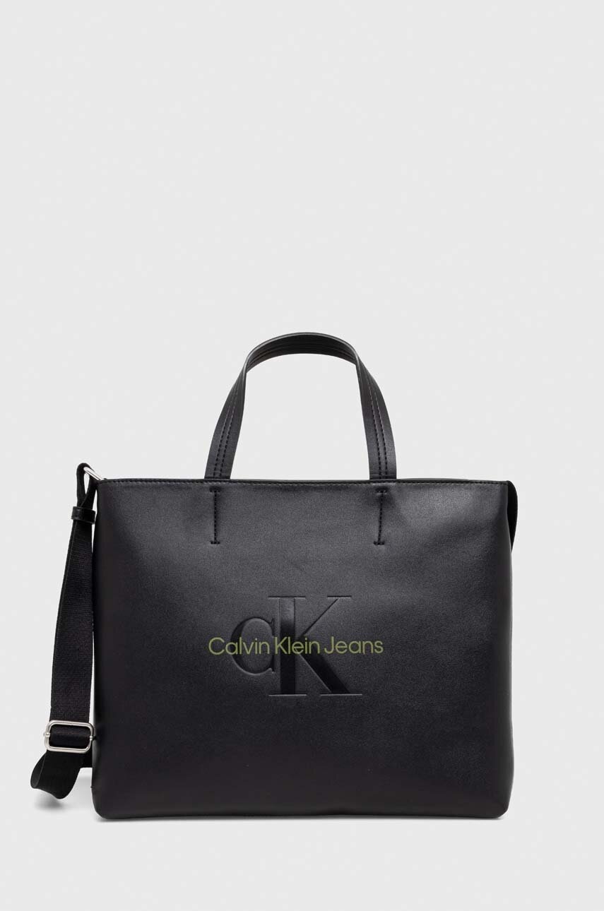 

Чанта Calvin Klein Jeans в черно K60K611547, Черен