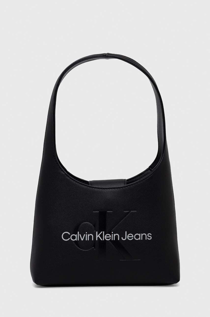 Levně Kabelka Calvin Klein Jeans černá barva, K60K611548