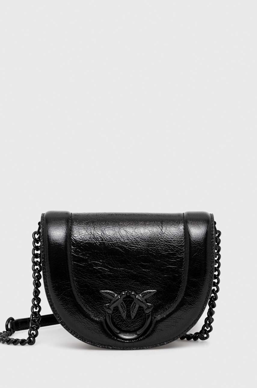 

Кожена чанта Pinko в черно 101969 A1JG 101969.A1JG, Черен