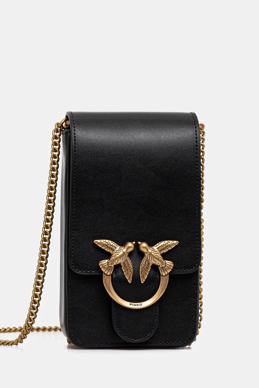 

Кожена чанта Pinko в черно 102739.A0F1, Черен