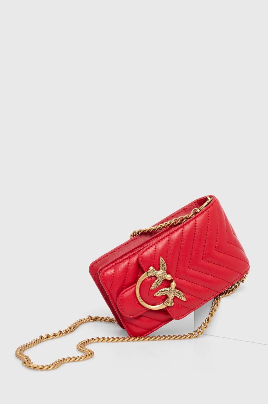 

Кожена чанта Pinko в червено 102739.A0GK, Червен