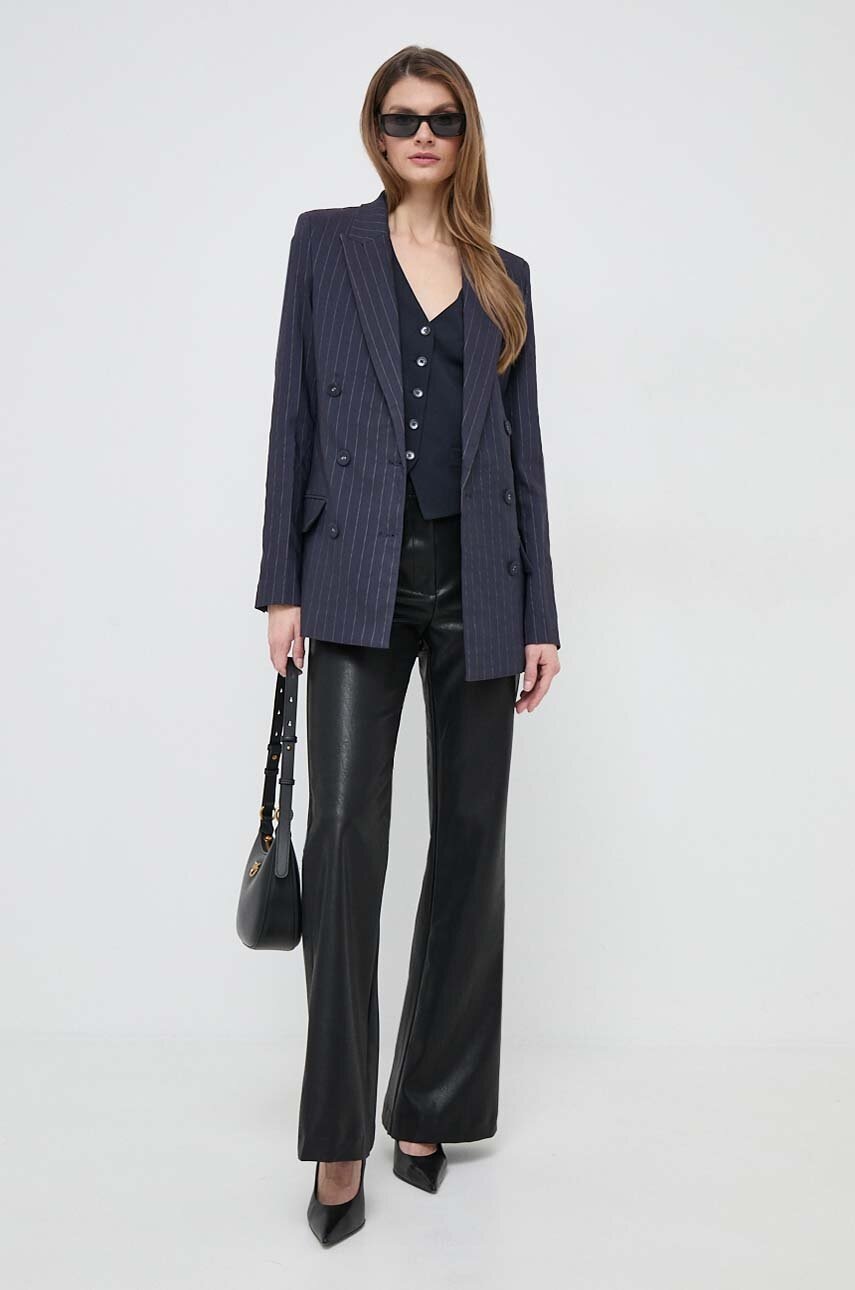 Δερμάτινη τσάντα Pinko χρώμα: μαύρο φωτογραφία