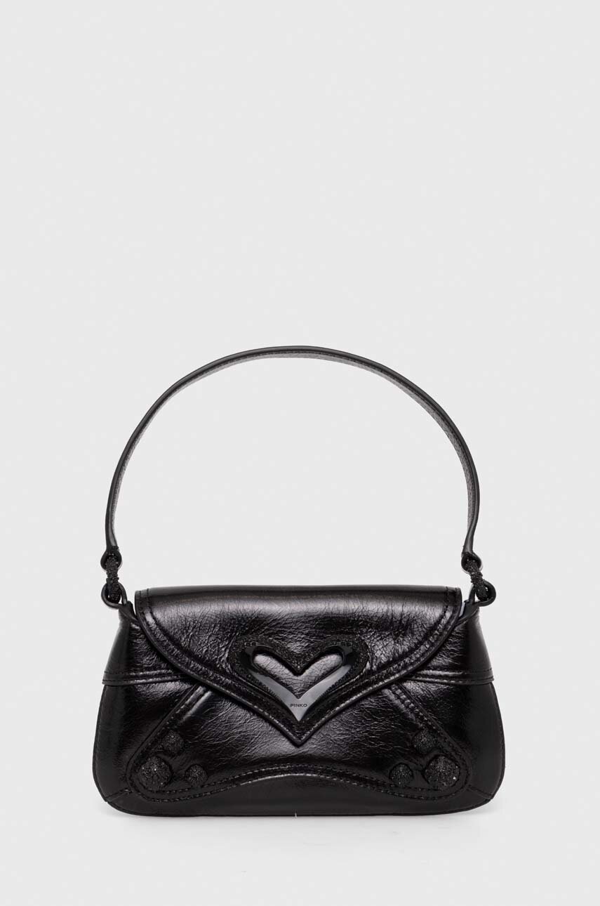 

Кожена чанта Pinko в черно 102830 A1RR, Черен