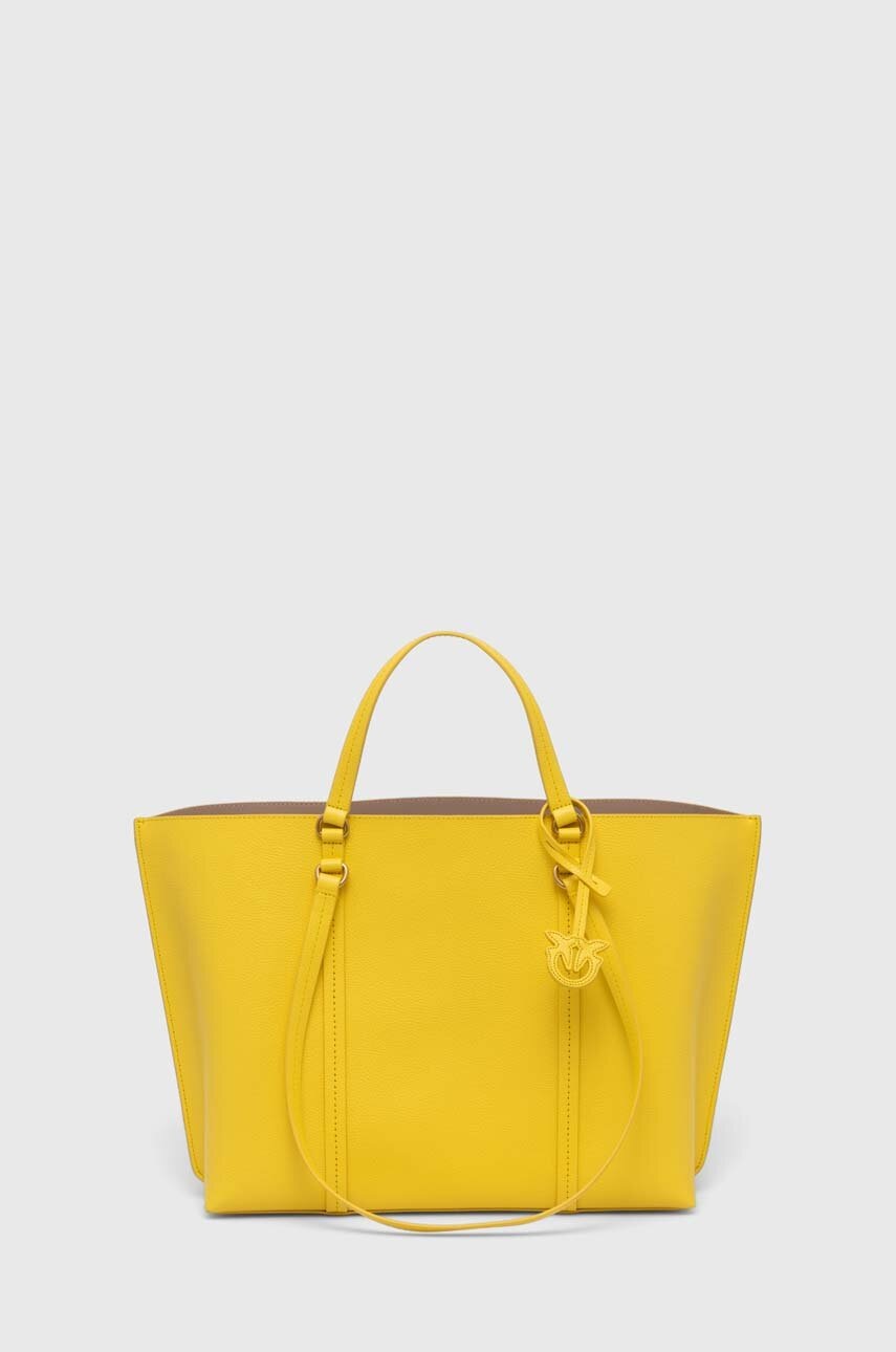 

Кожена чанта Pinko в жълто 102832 A1LF, Жълт