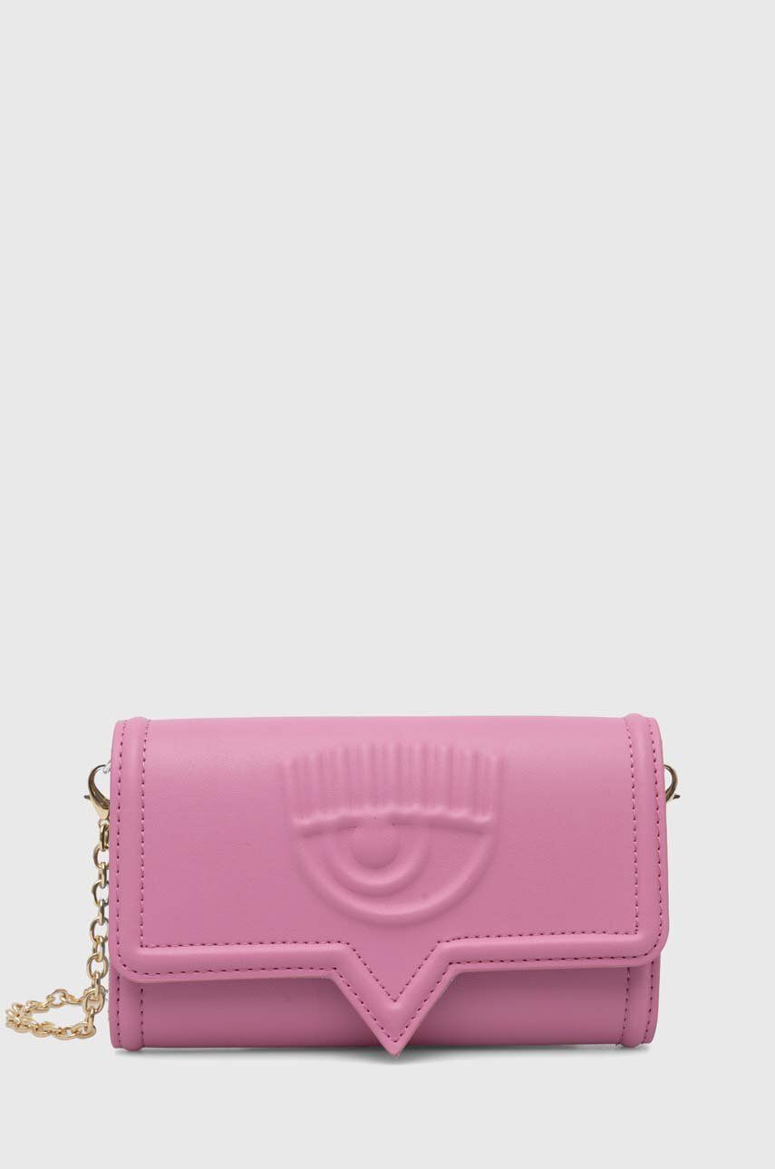 Chiara Ferragni portofel culoarea roz