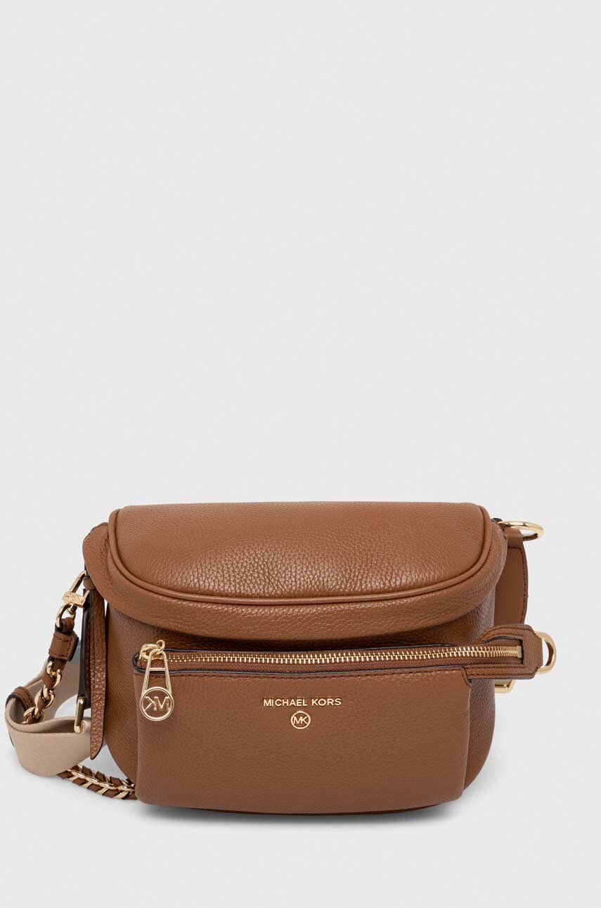 MICHAEL Michael Kors borseta de piele femei, culoarea maro