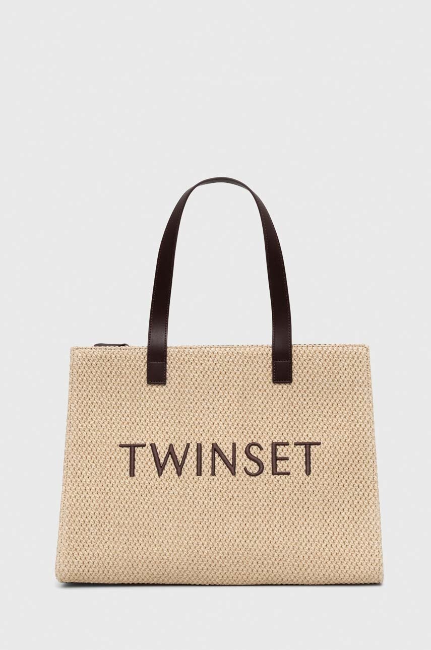 

Чанта Twinset в бежово, Бежов