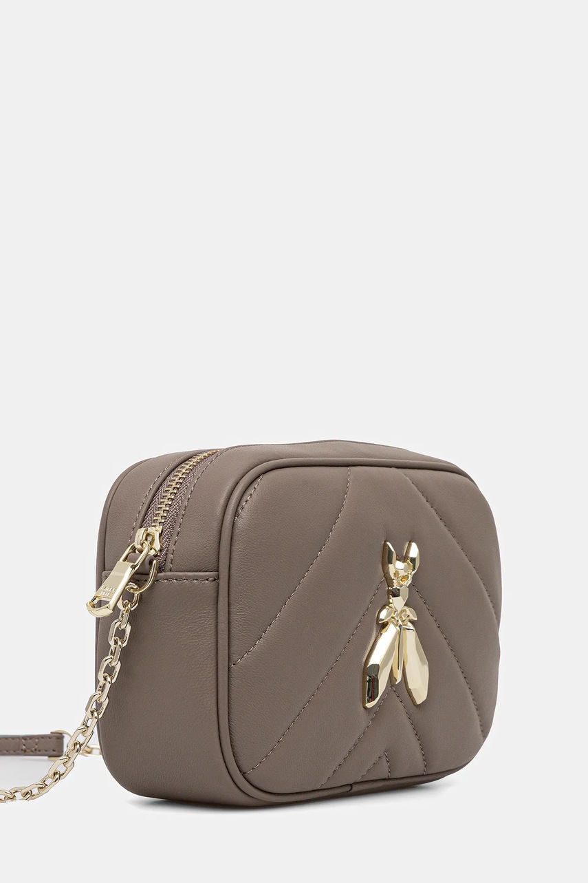 Кожаная сумочка Patrizia Pepe цвет бежевый 8B0005 L004