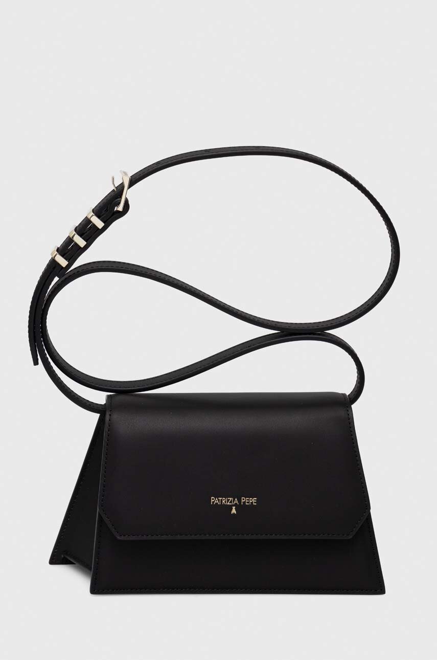 

Кожена чанта Patrizia Pepe в черно 8B0072 L095, Черен