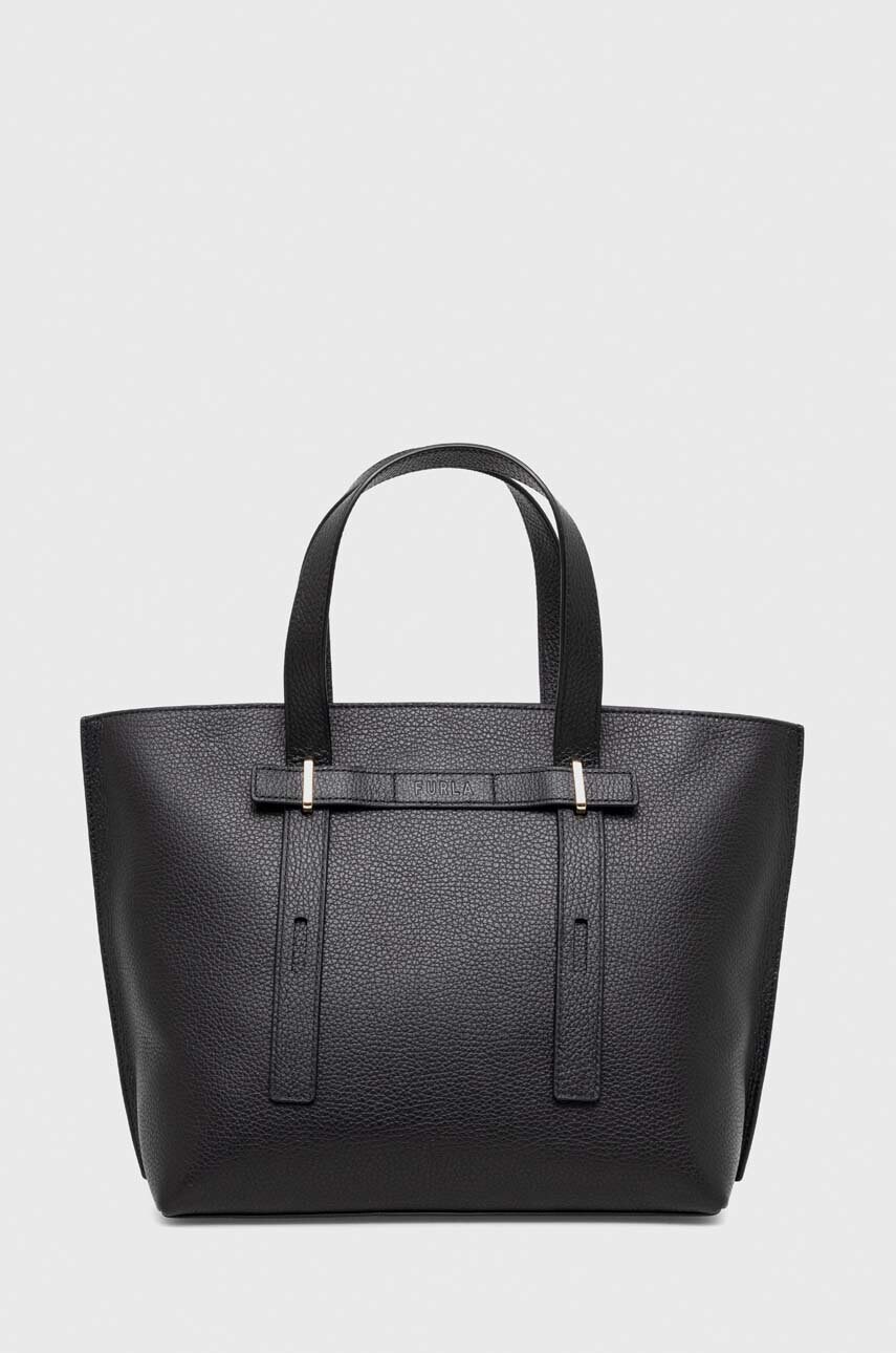 

Кожаная сумочка Furla цвет чёрный