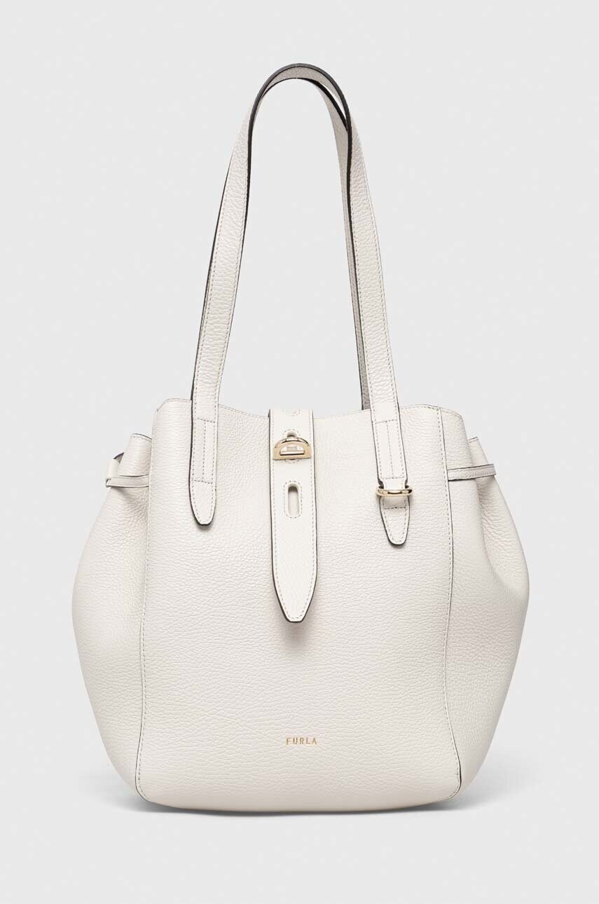 

Шкіряна сумочка Furla Net колір білий