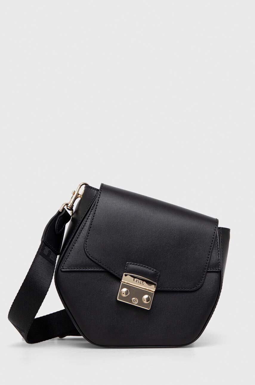 

Шкіряна сумочка Furla колір чорний