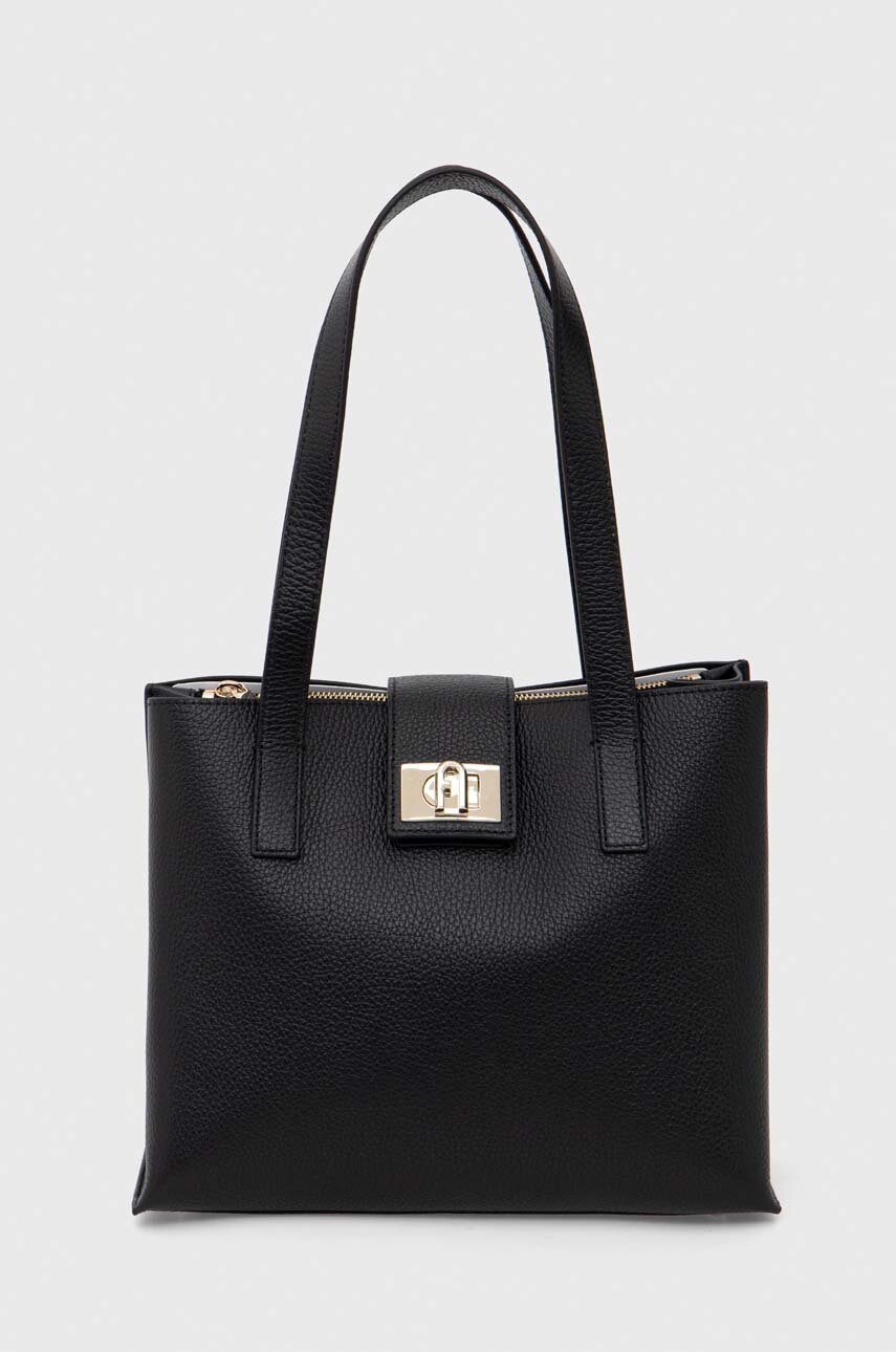 

Шкіряна сумочка Furla колір чорний