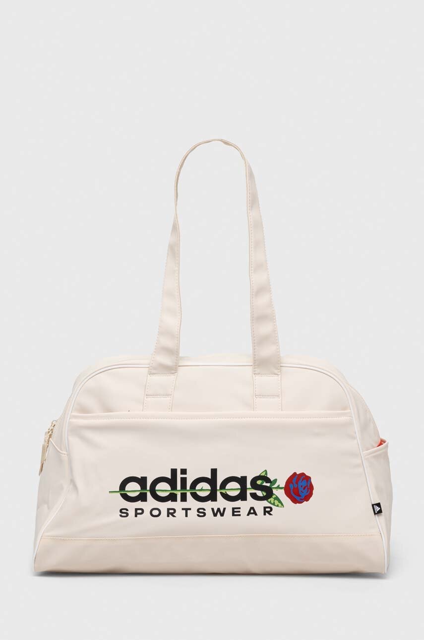 adidas geanta culoarea bej