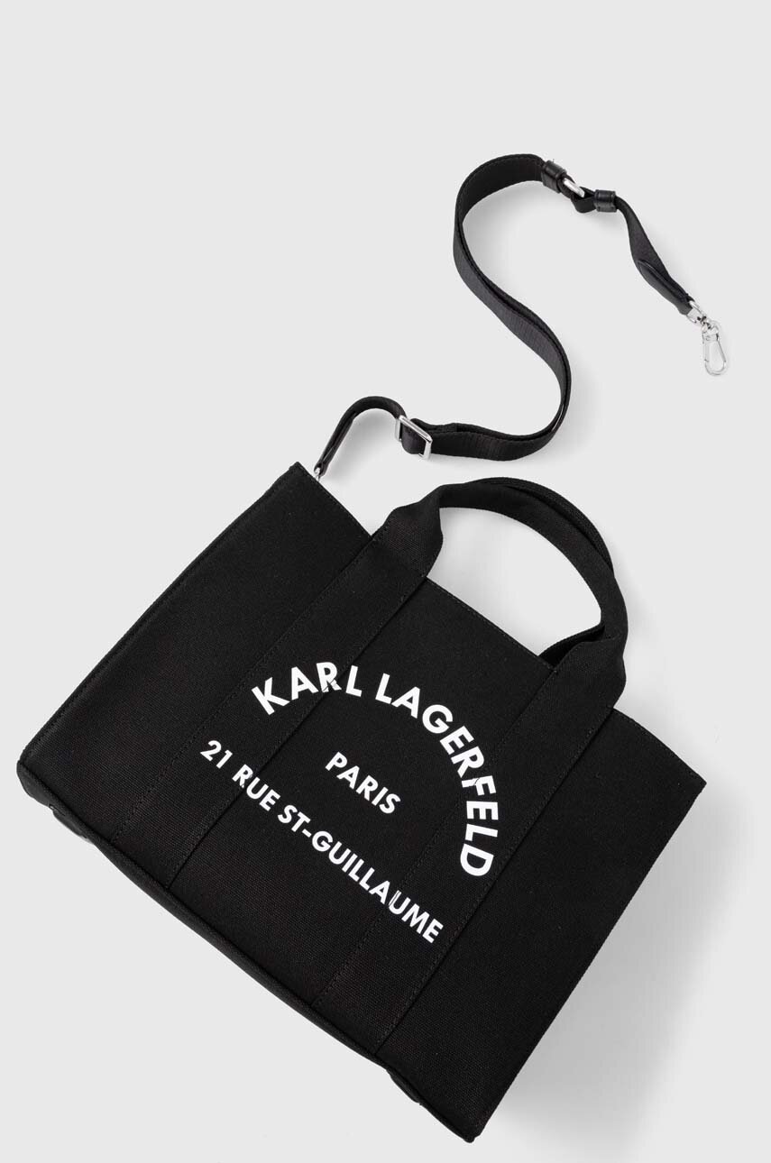 

Чанта Karl Lagerfeld в черно, Черен