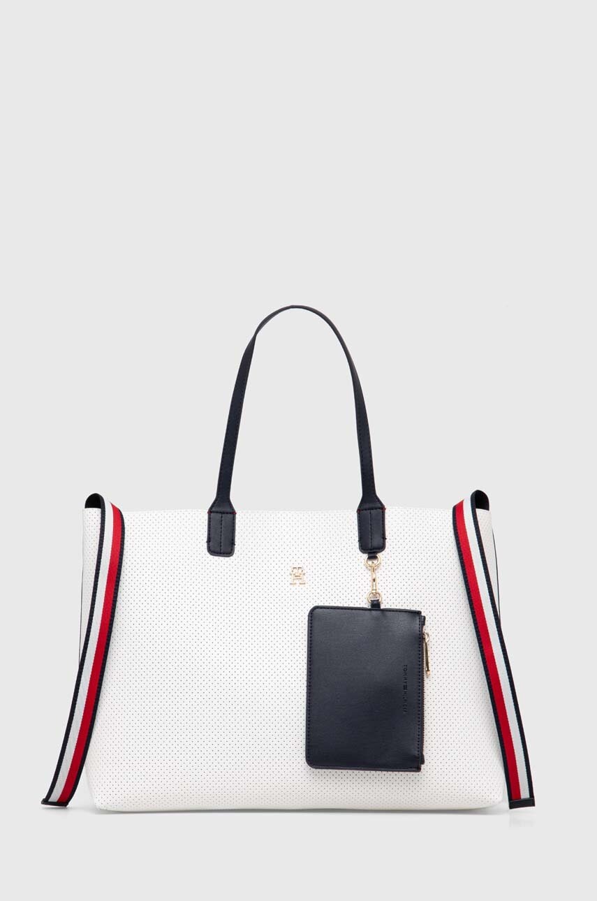 

Чанта Tommy Hilfiger в бяло AW0AW16104, Бял