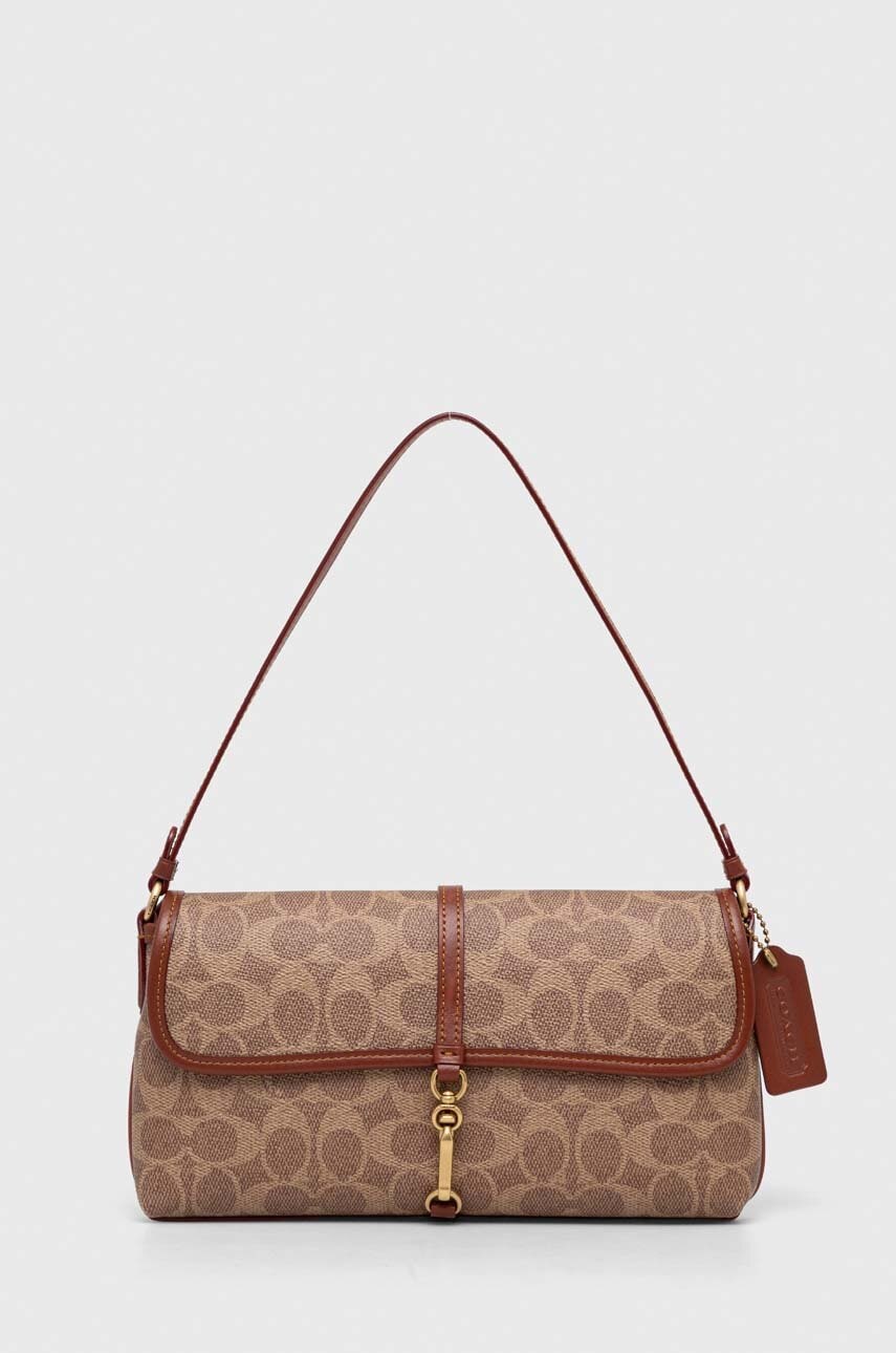 

Шкіряна сумочка Coach колір коричневий