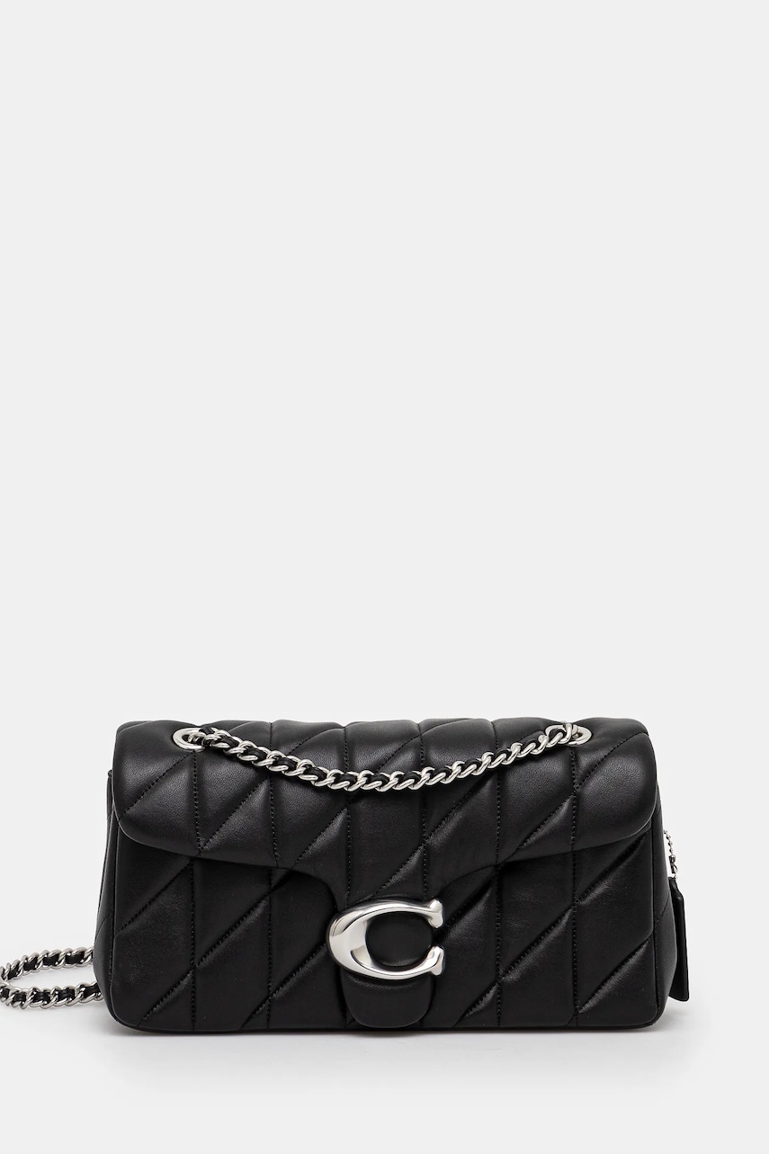 Coach poseta de piele Tabby culoarea negru, CP150 Coach poseta de piele Tabby culoarea negru, CP150