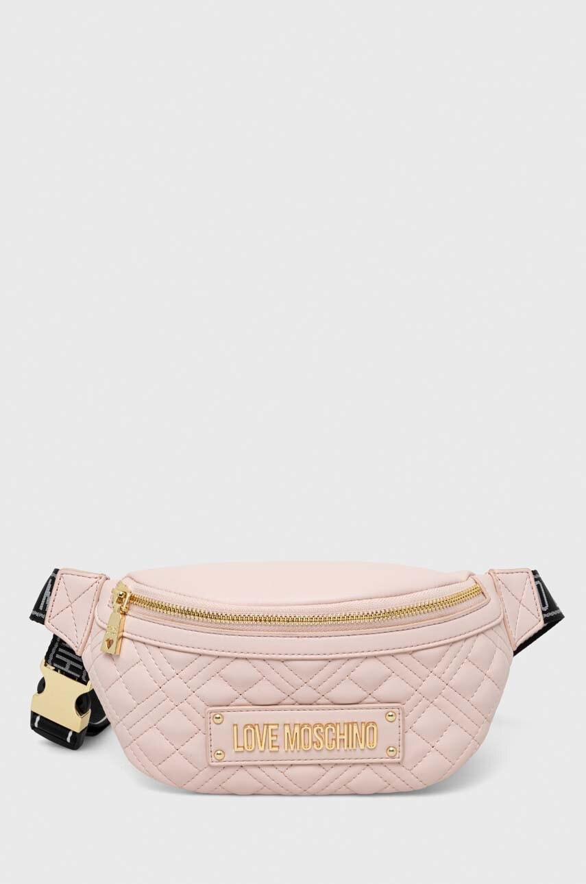 Love Moschino borseta culoarea roz