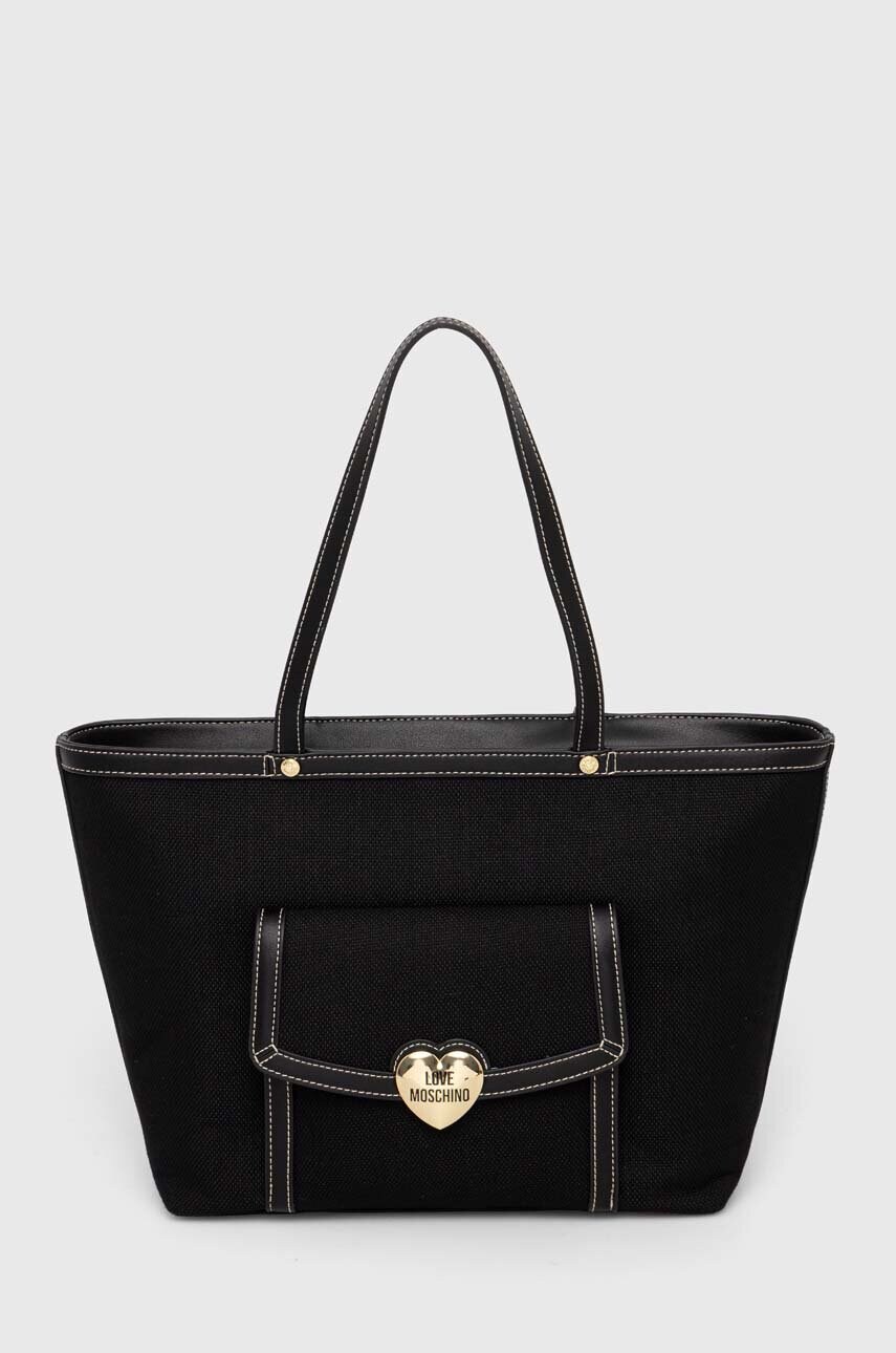 

Чанта Love Moschino в черно, Черен