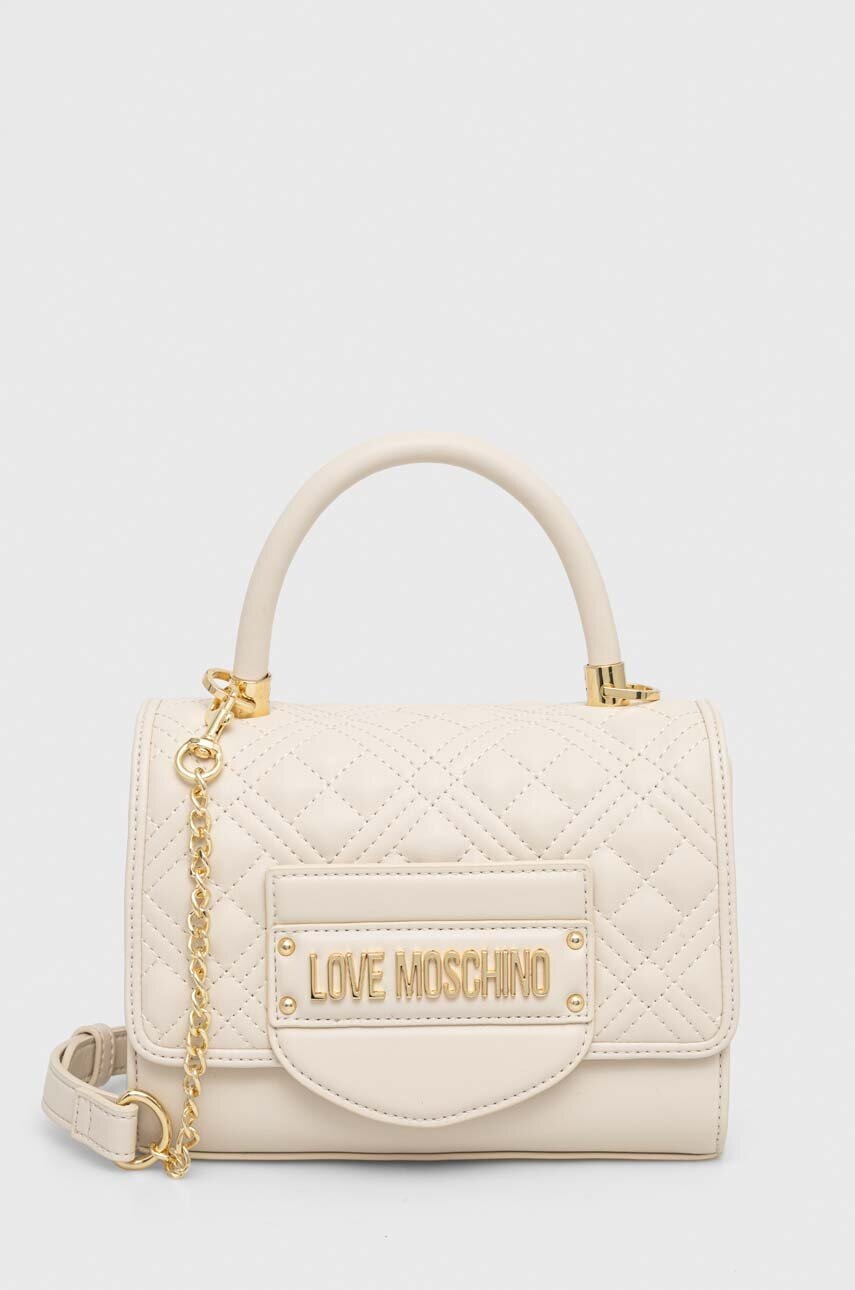 

Сумочка Love Moschino колір бежевий