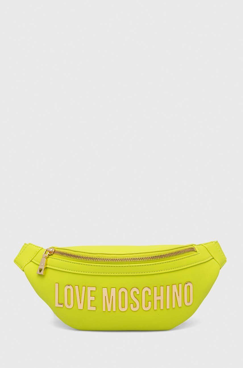 Ledvinka Love Moschino zelená barva