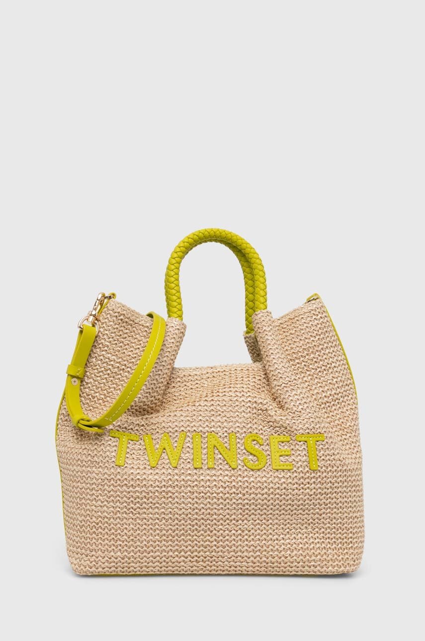 

Чанта Twinset в бежово, Бежов