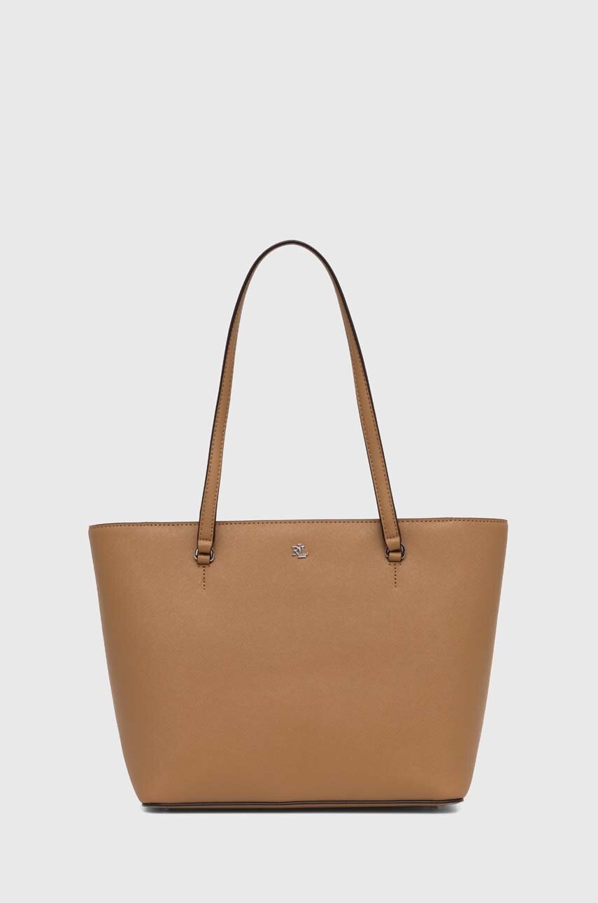

Кожена чанта Lauren Ralph Lauren в кафяво 431924351, Бежов