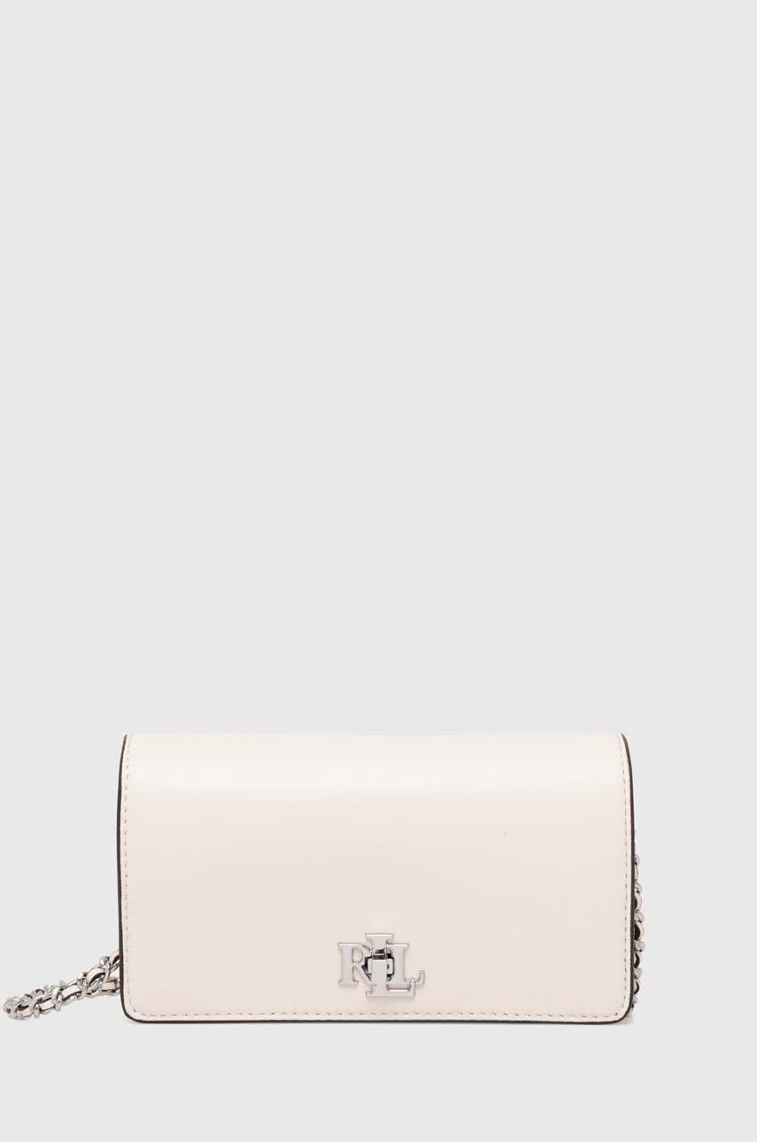 

Кожена чанта Lauren Ralph Lauren в черно 432935226, Бежов