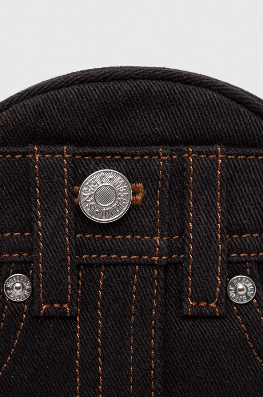 Τσάντα Moschino Jeans χρώμα: μαύρο φωτογραφία