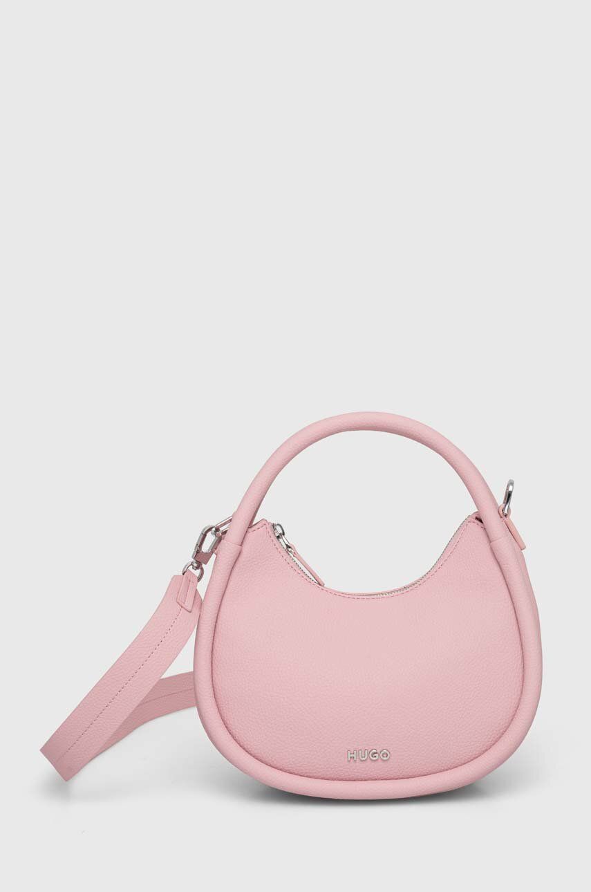 HUGO poseta culoarea roz - Shoppu.ro