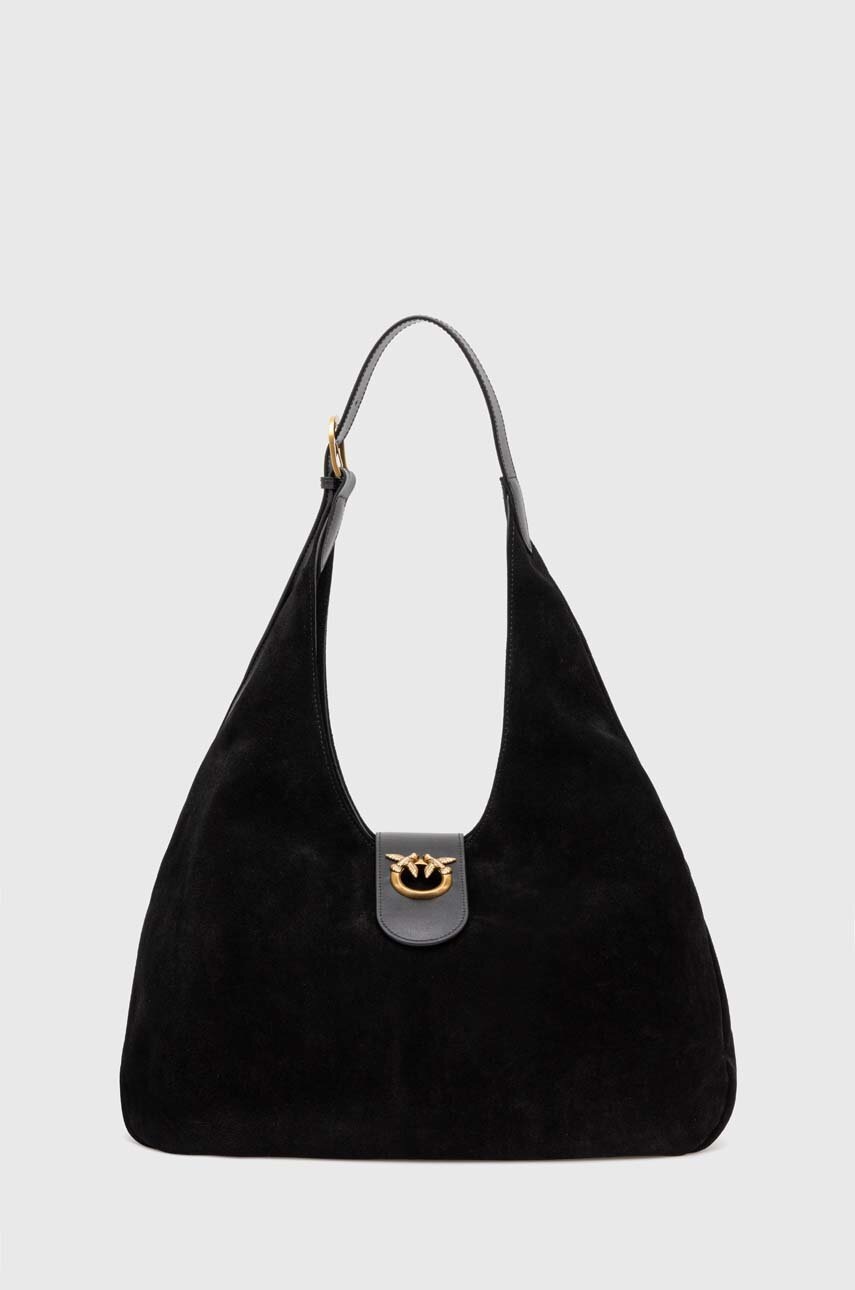 

Велурена чанта Pinko в черно 102785 A0YG, Черен