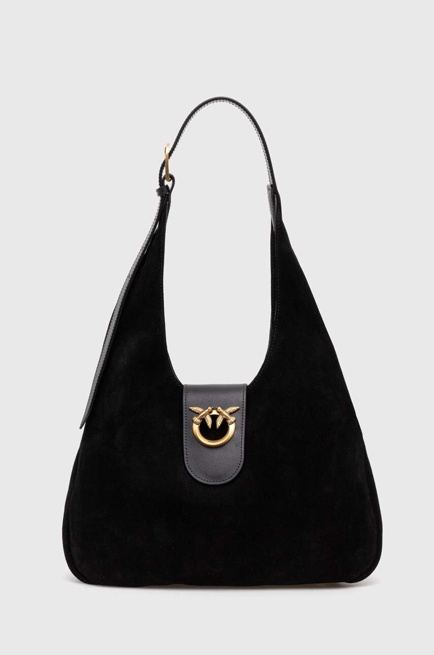 

Велурена чанта Pinko в черно 103275 A0YG, Черен