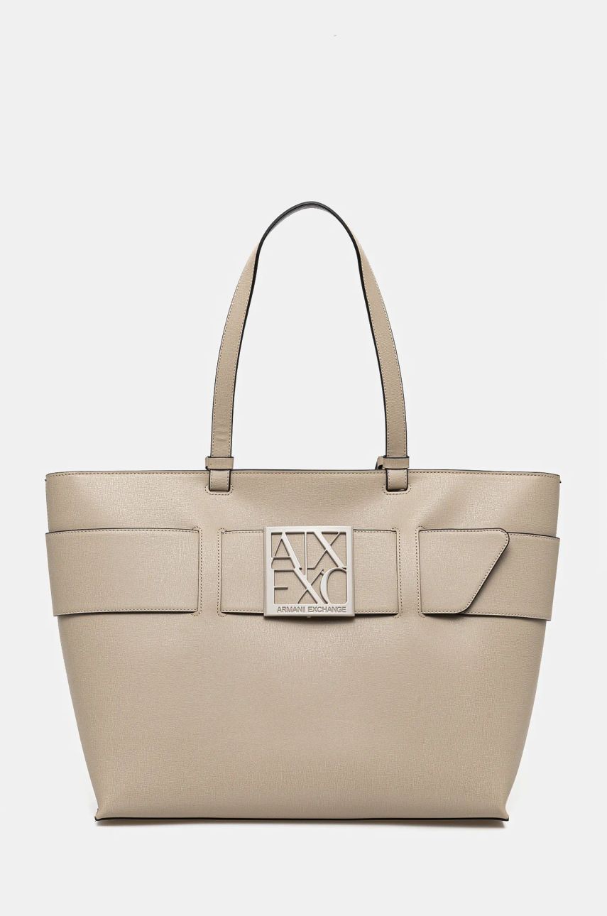 Armani Exchange poseta culoarea bej