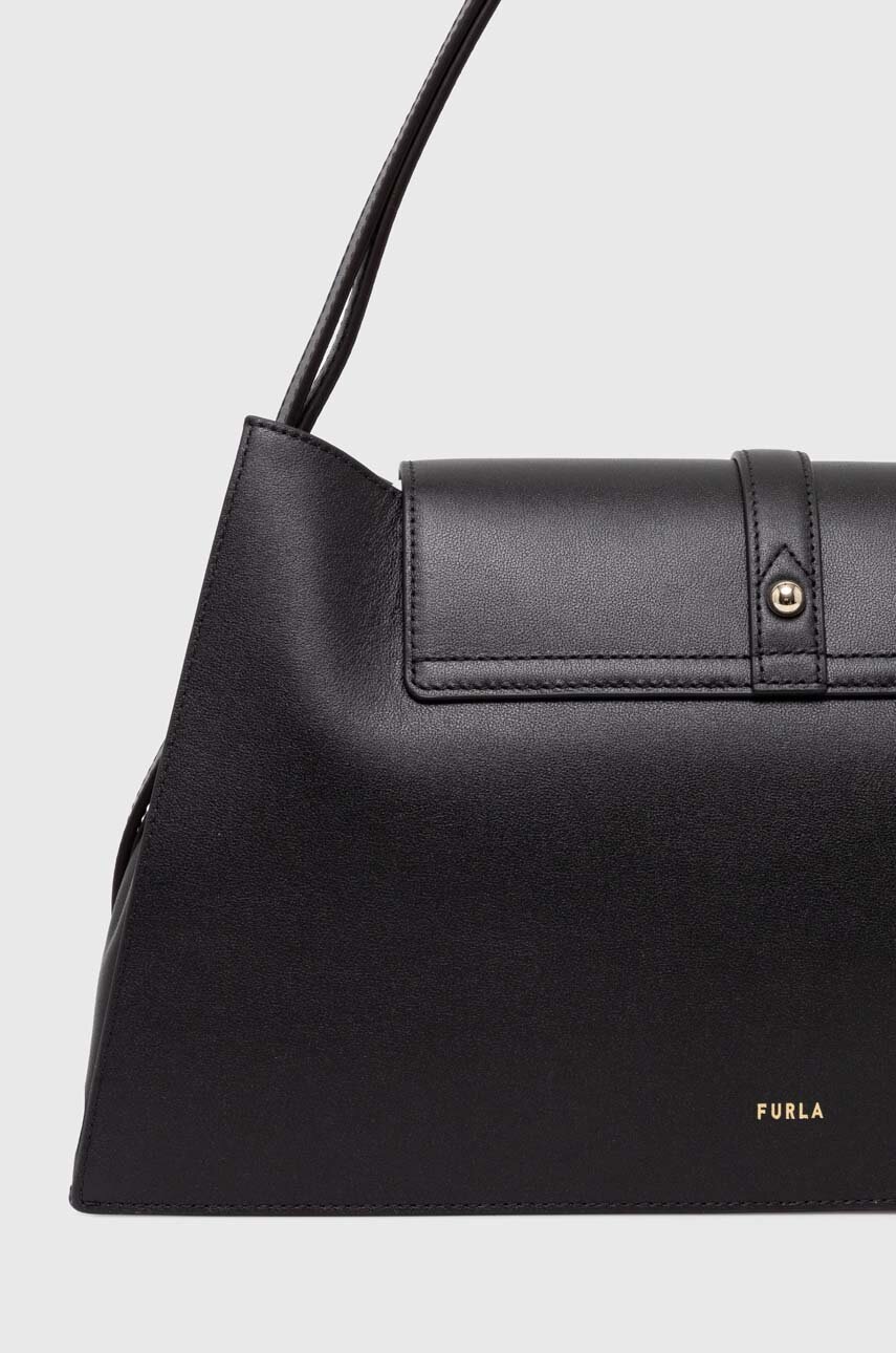 Шкіряна сумочка Furla колір чорний 