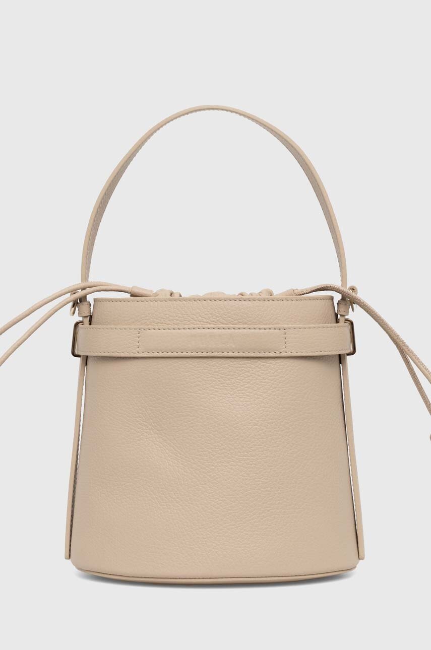 

Кожена чанта Furla в бежово, Бежов