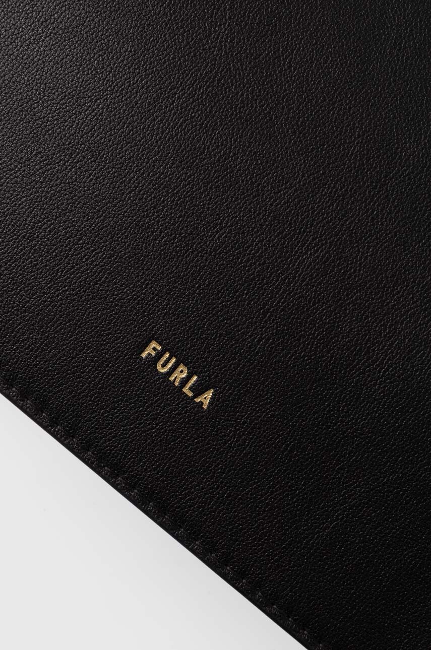 Шкіряна сумочка Furla колір чорний 