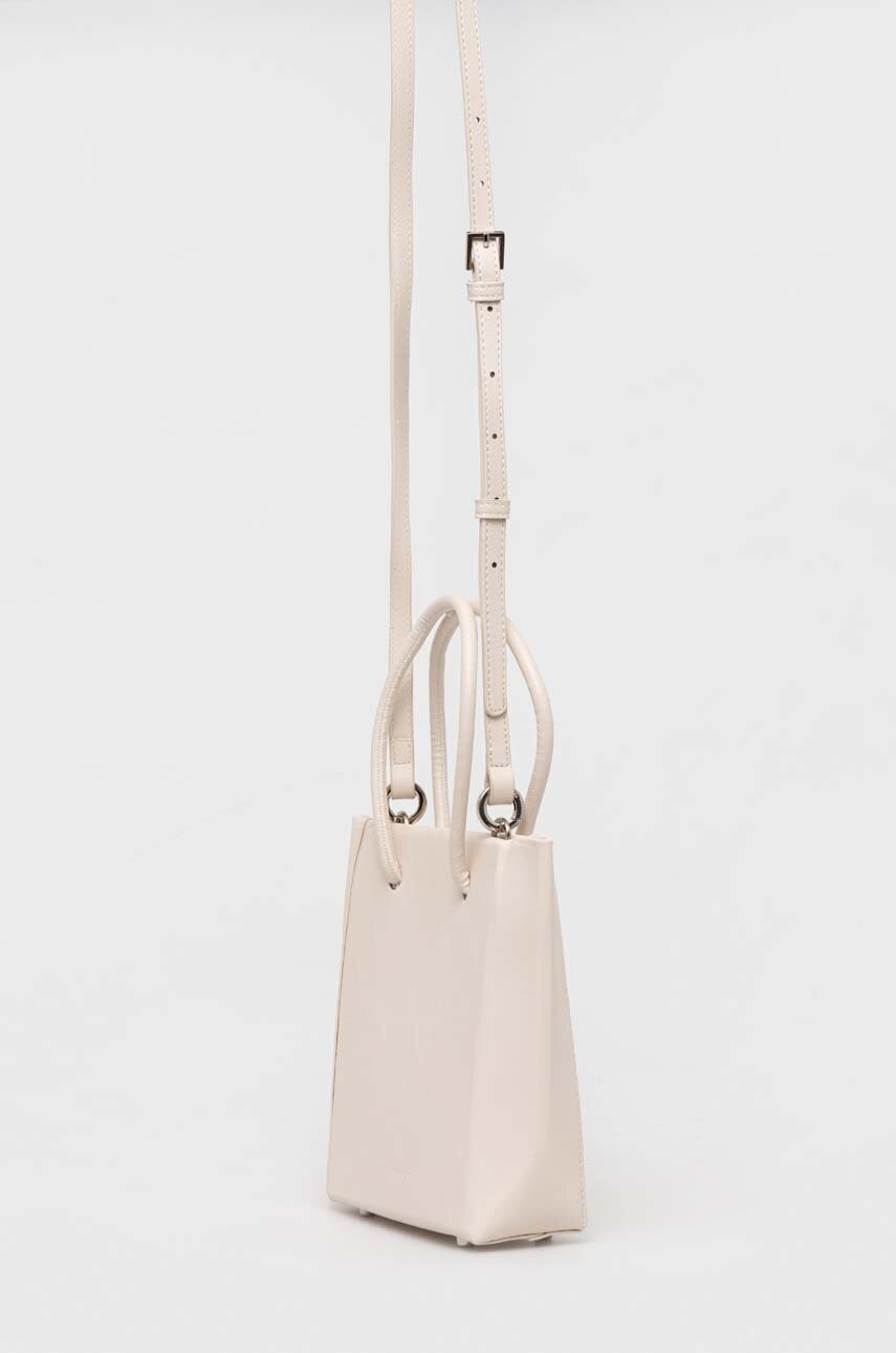 Τσάντα Sisley χρώμα: μπεζ φωτογραφία