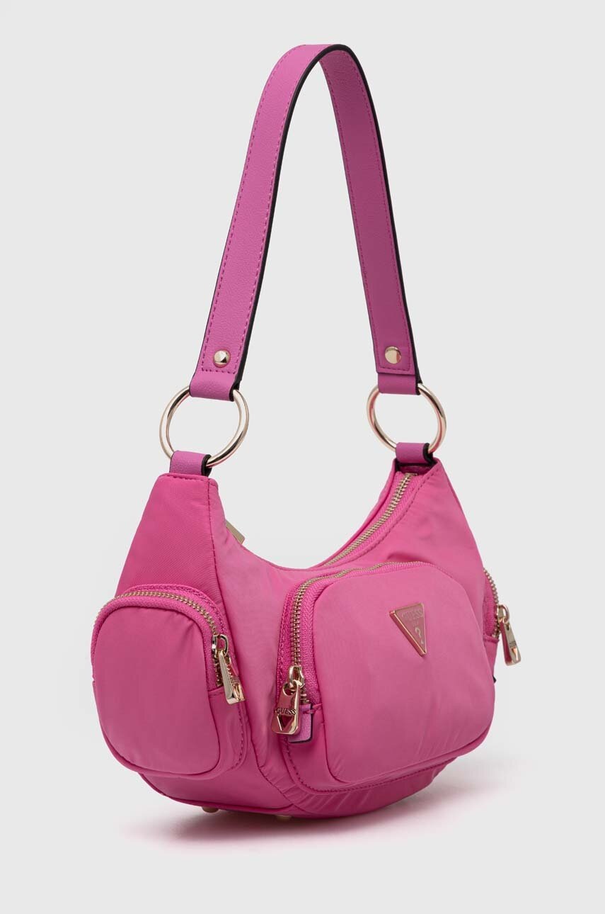 Τσάντα Guess χρώμα: ροζ φωτογραφία