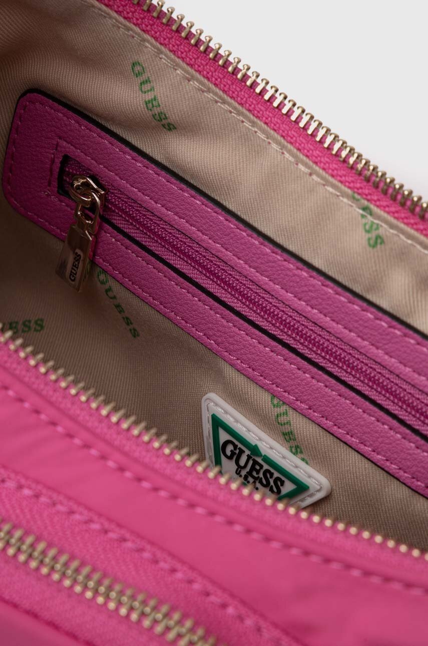 Τσάντα Guess χρώμα: ροζ φωτογραφία