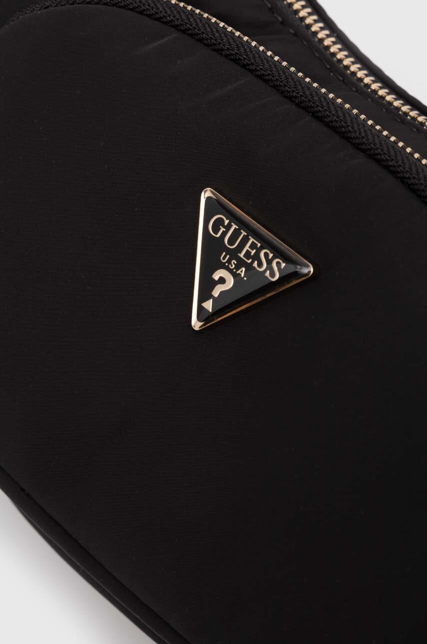 Τσάντα Guess χρώμα: μαύρο φωτογραφία