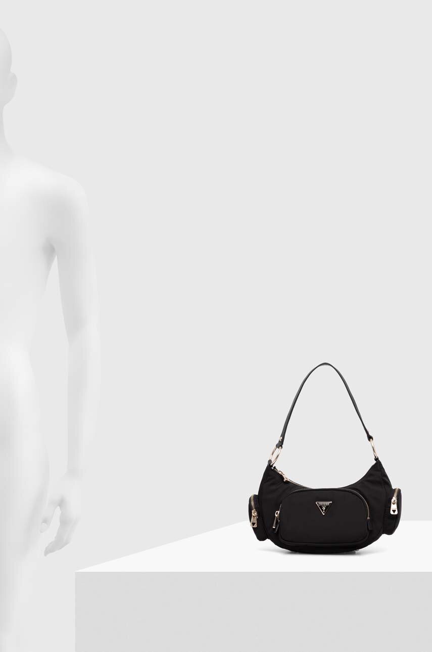 Τσάντα Guess χρώμα: μαύρο φωτογραφία