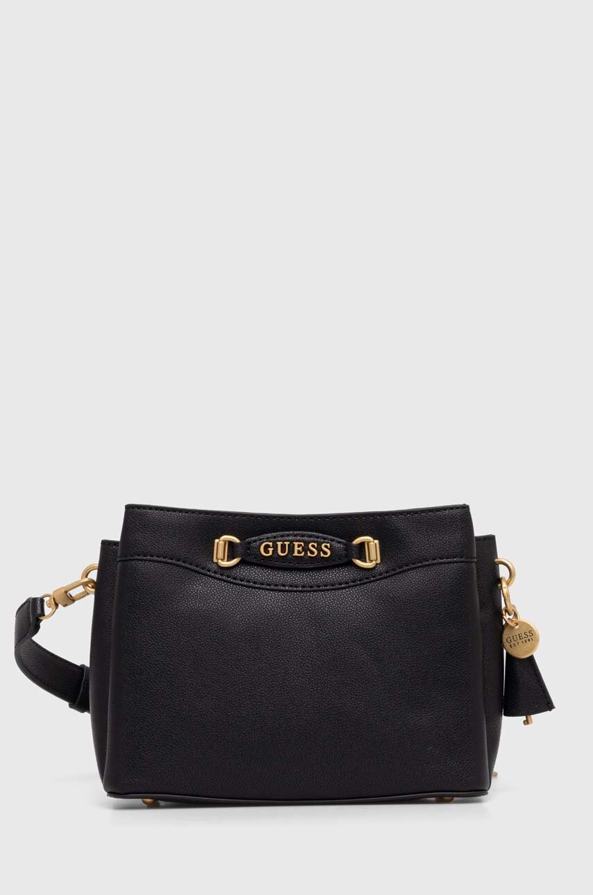 

Чанта Guess EMERA в черно HWVA92 21120, Черен