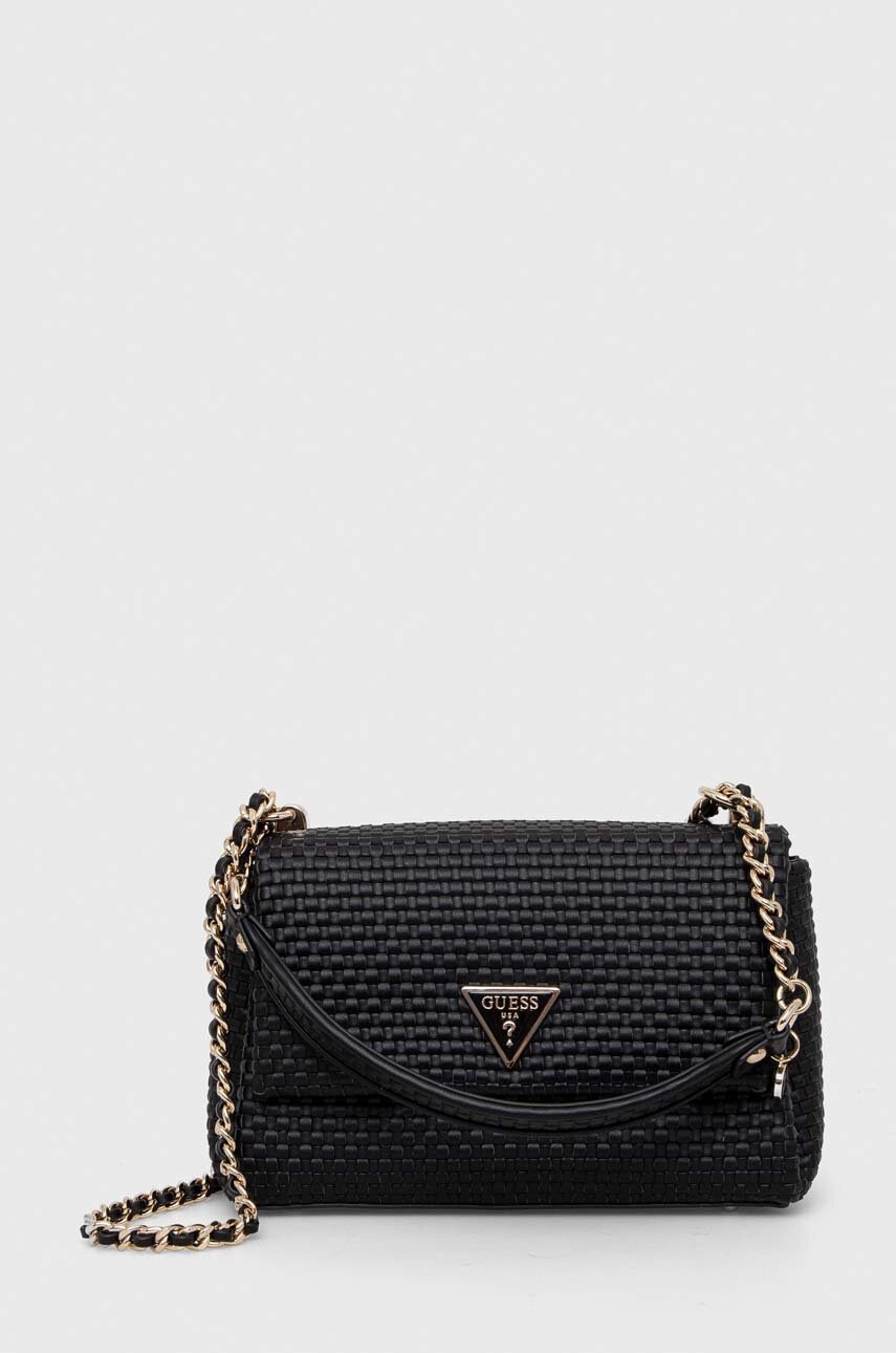 

Чанта Guess ETEL в черно HWWG92 19210, Черен