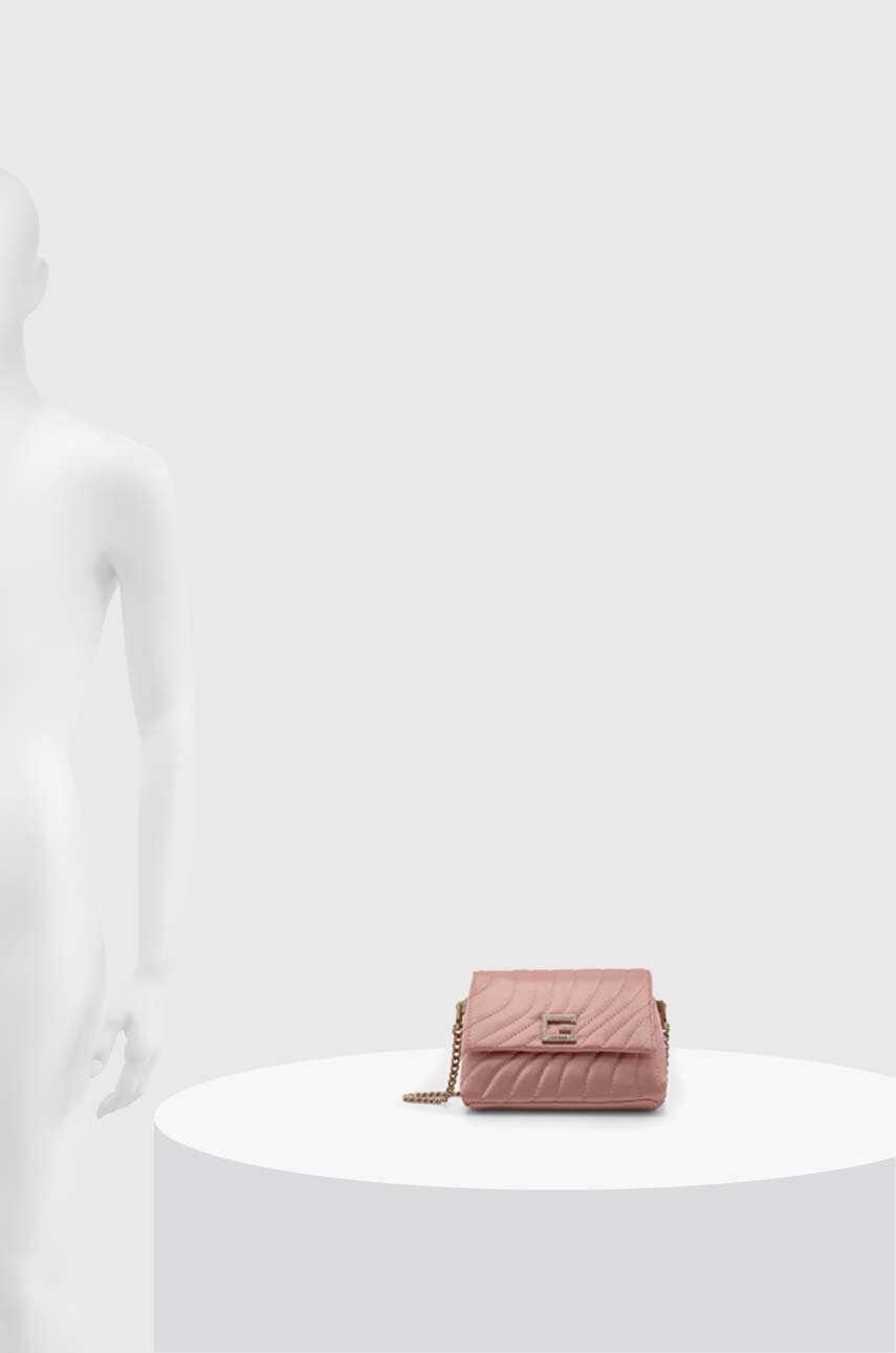 Τσάντα Guess χρώμα: ροζ φωτογραφία