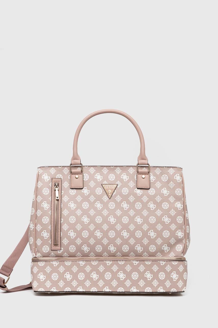 

Чанта Guess в кафяво TWP745 24150, Розов