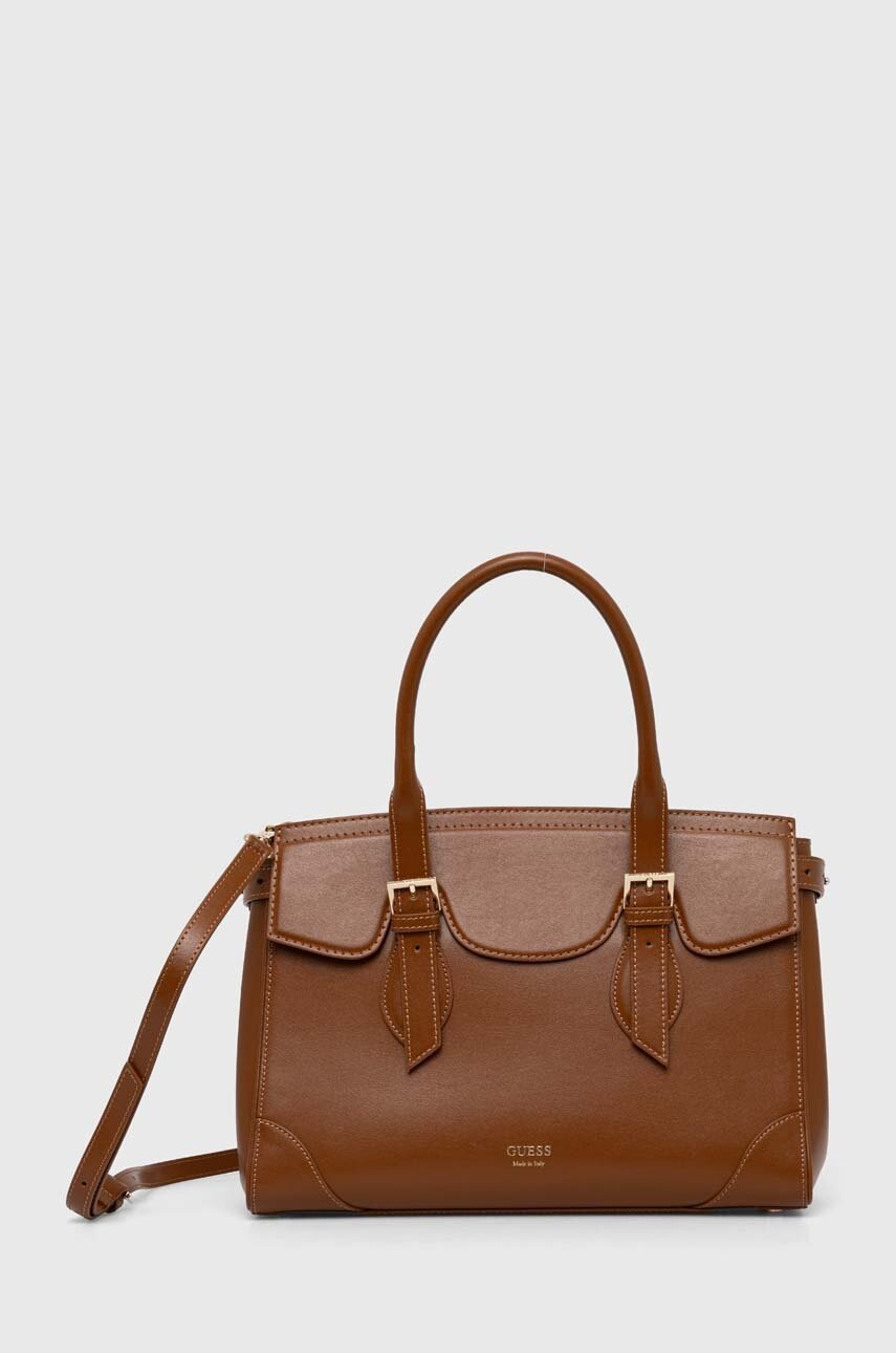 

Кожена чанта Guess DIANA в кафяво HWDIAA L4176, Кафяв