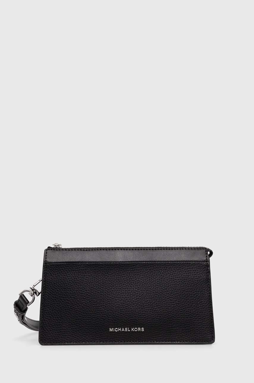

Кожена чанта MICHAEL Michael Kors в черно, Черен