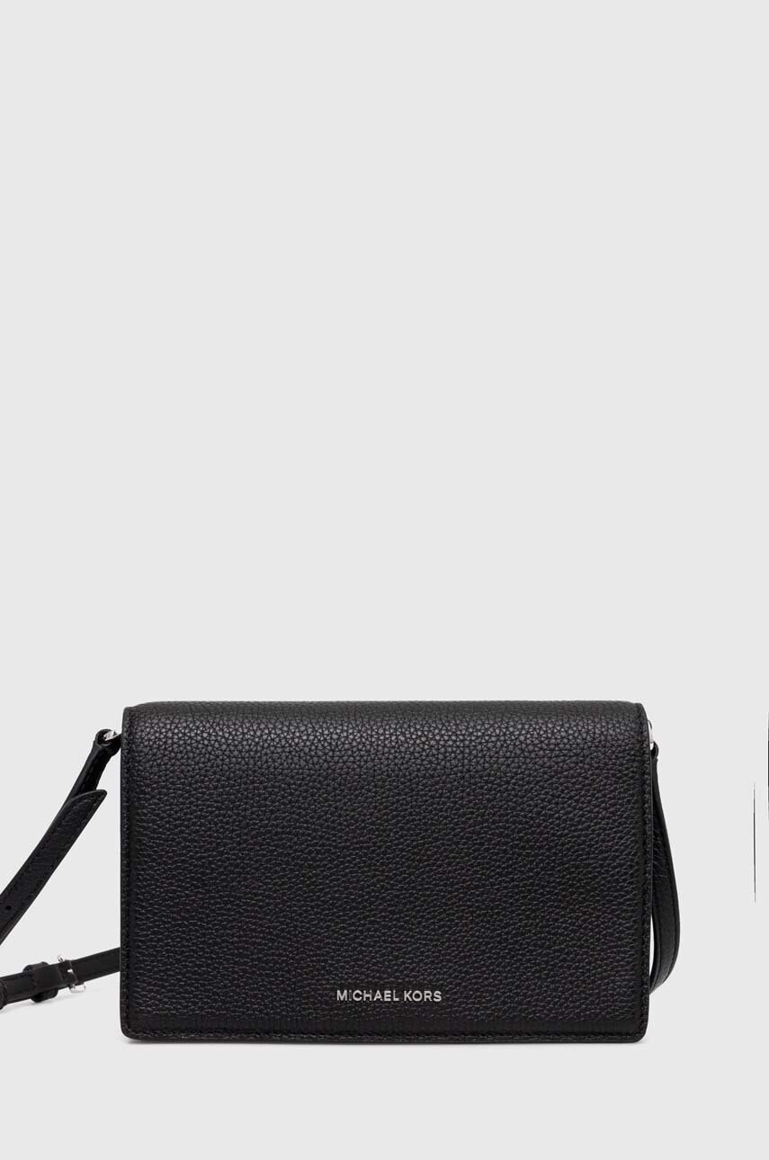 MICHAEL Michael Kors poseta de piele culoarea alb