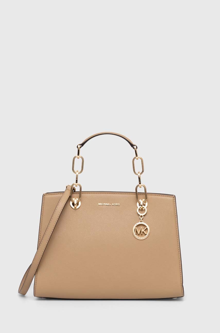 MICHAEL Michael Kors poseta de piele culoarea negru